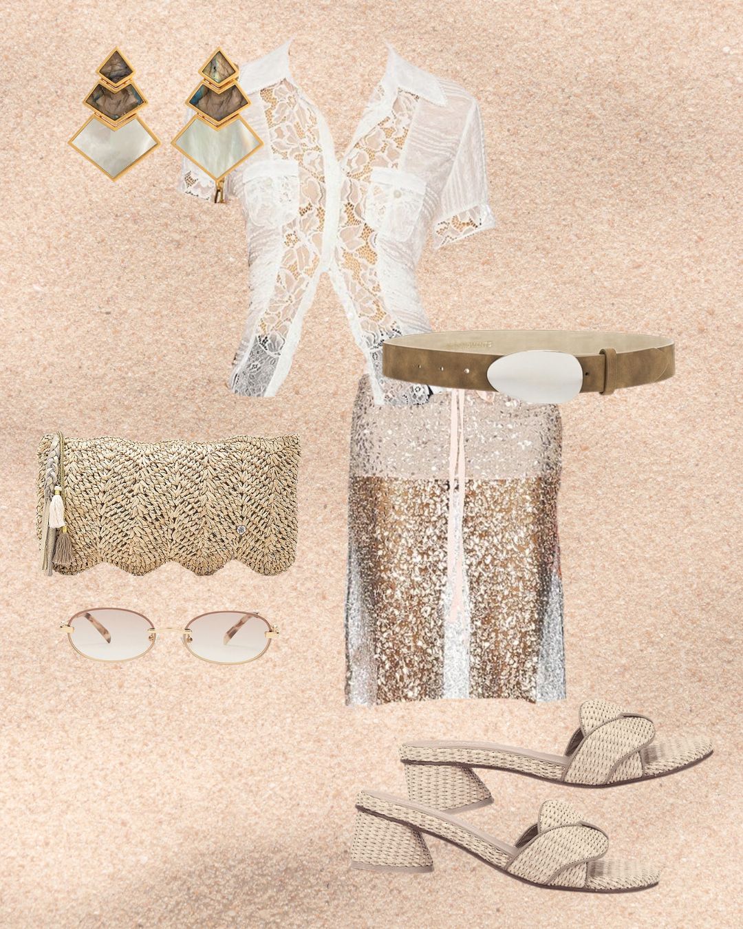 ChicFindsForLife pin, sand and gold occasion board