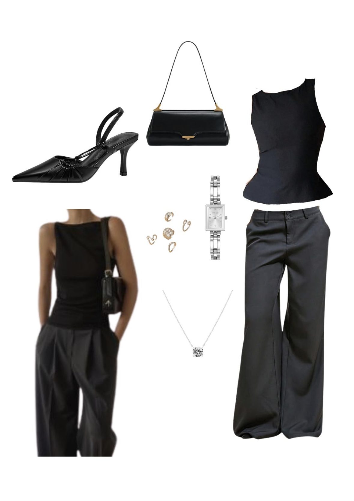 ChicFindsForLife pin, black tailored evening board